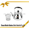Stainless steel kettle with bakelite handle